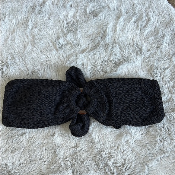 Monday Swimwear Costa Rica Bandeau Crinkle Bikini Top M - Picture 5 of 7